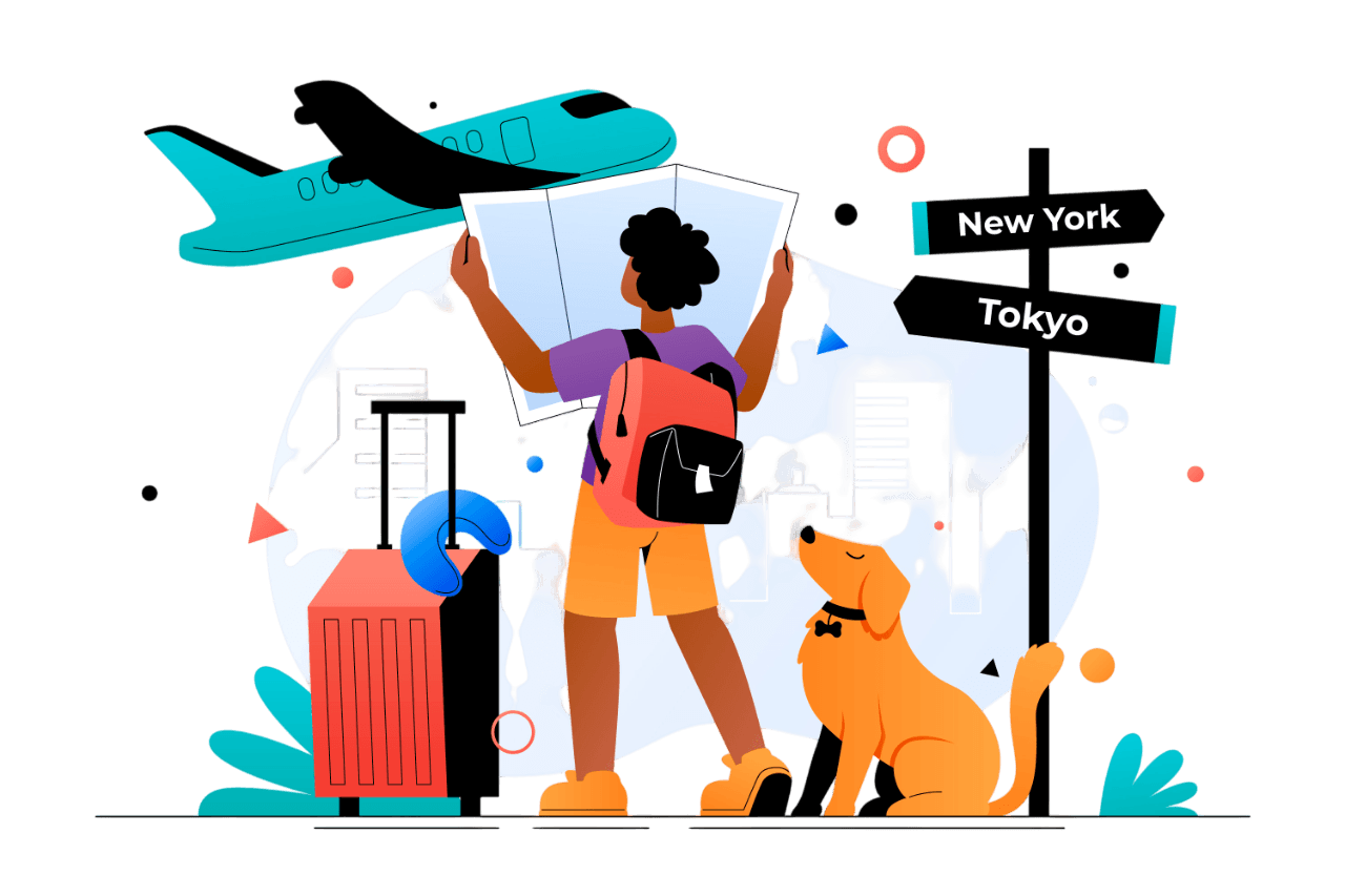 Visa Processing Illustration